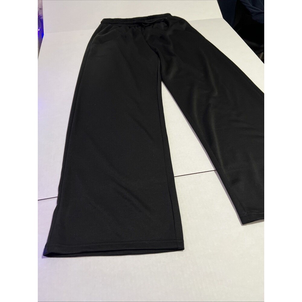Cider Pants Women's Black Pull On Stretch Waist Wide Leg Size L, Casual Chill